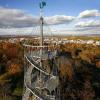 Der Killesbergturm 2006 - aus der Luft gesehen